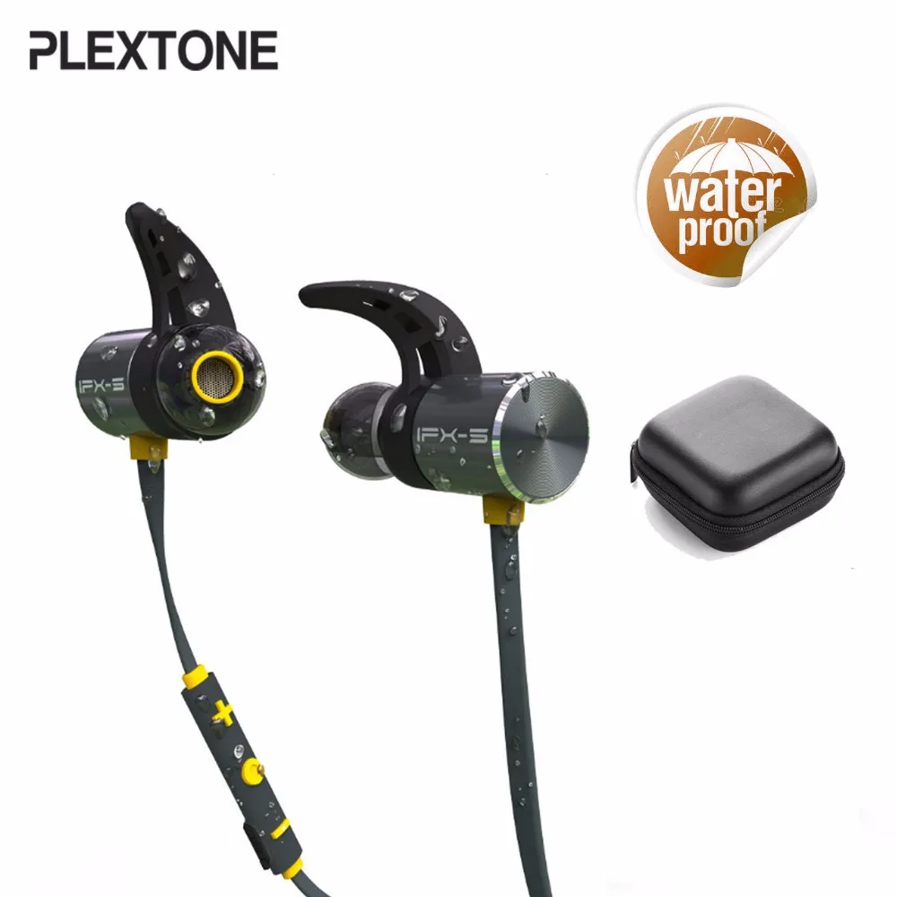 Беспроводные Bluetooth наушники Plextone BX343 IPX5 водонепроницаемые магнитные Спортивная