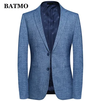 

Batmo 2019 new arrival spring high quality smart casual suits men,men's casual blazers,men's jackets plus-size M-4XL 9805