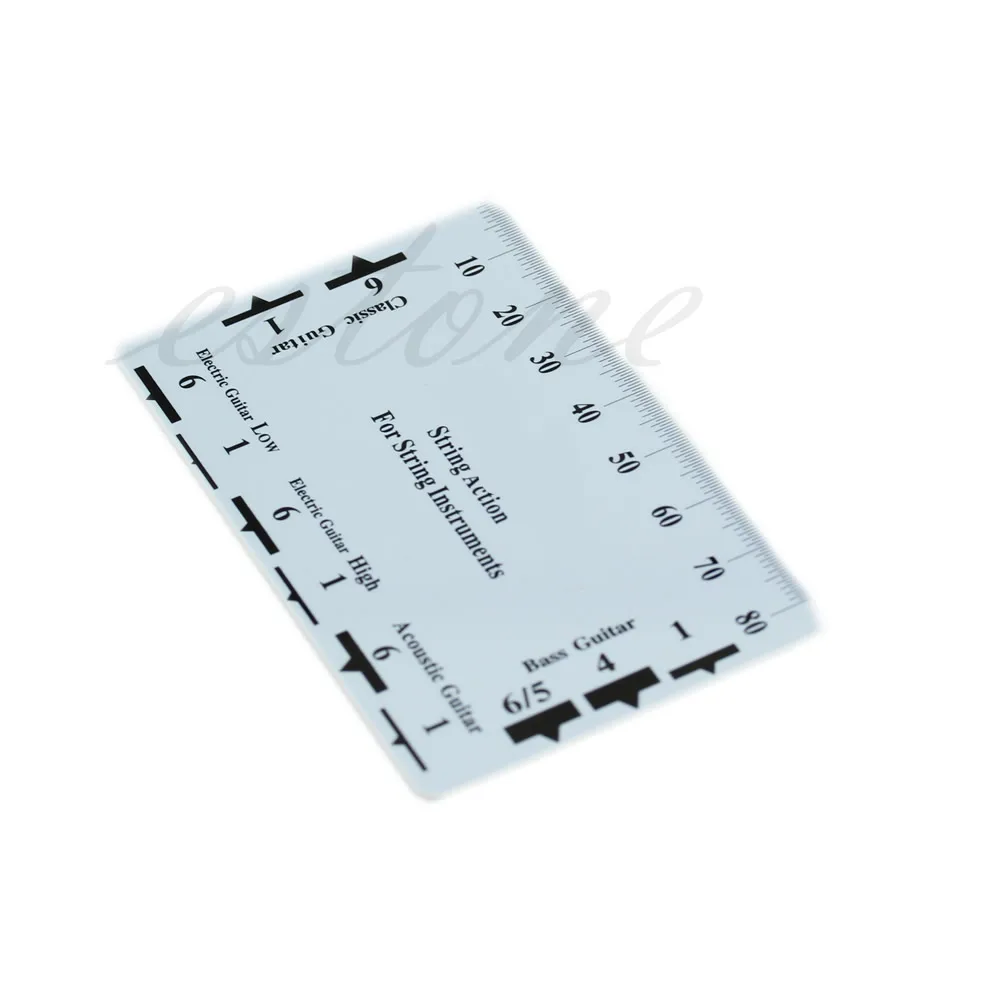 

New Guitar Bass Fritz Ruler String Pitch Ruler Action Ruler Card Vernier Caliper