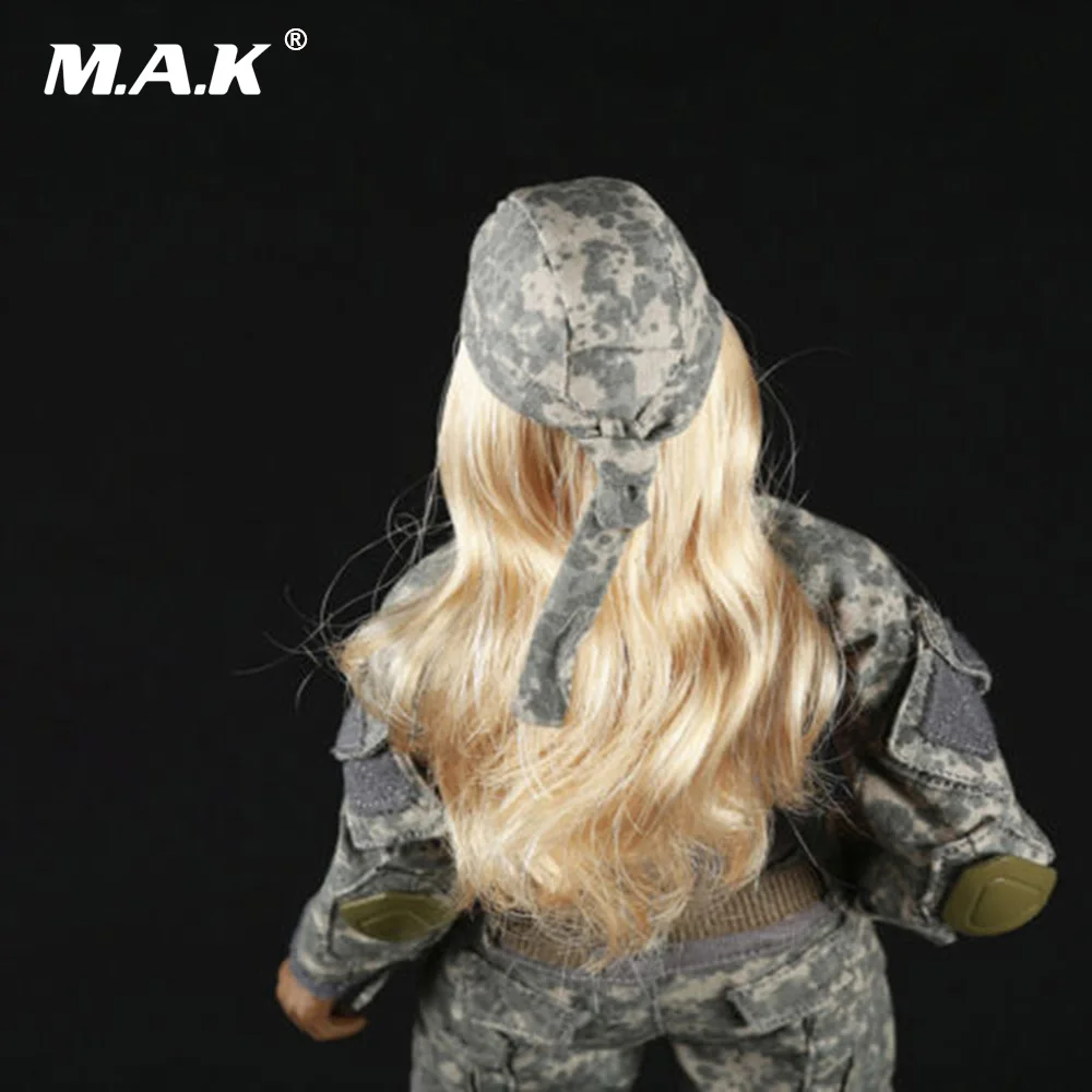 Масштаб 1/6 тактическая камуфляжная Женская одежда для стрельбы костюмы перчатки
