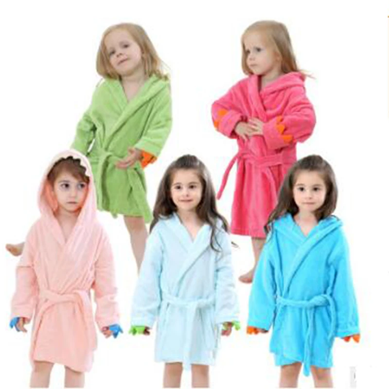 Boy Girl Towel Toddler Toallas Hooded Bath Cartoon Unisex Children  Baby Blanket Stuff Clothing Winter Cute Bathrobes Cloak