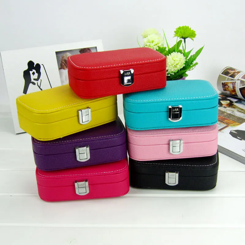 

Принцесса стиль коробки для ювелирных изделий Мини Портативный макияж коробка для хранения ювелирных изделий много цветов в наличии модные коробки для ювелирных изделий