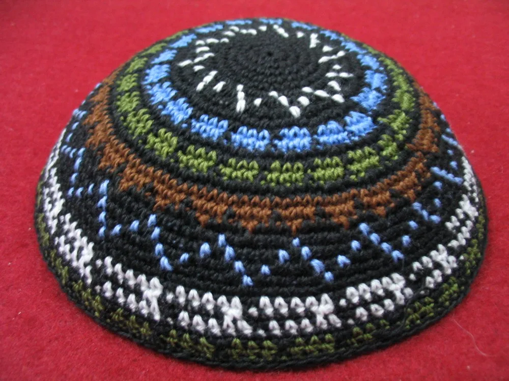 Высокое качество ручной вязки YARMULKE KIPPAH