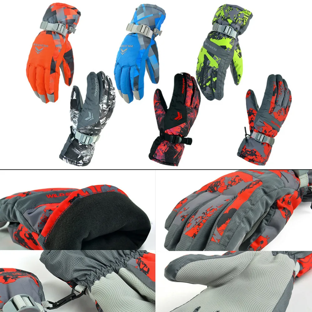 Winter Outdoor Men Ski font b Gloves b font Snowboard Snowmobile Motorcycle font b Gloves b