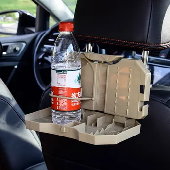 

Drinks Holders Storage Box Car Accessories Cup Organizer Table Back Seat Drink Food Tray Folding Auto Accesorios Para Carro