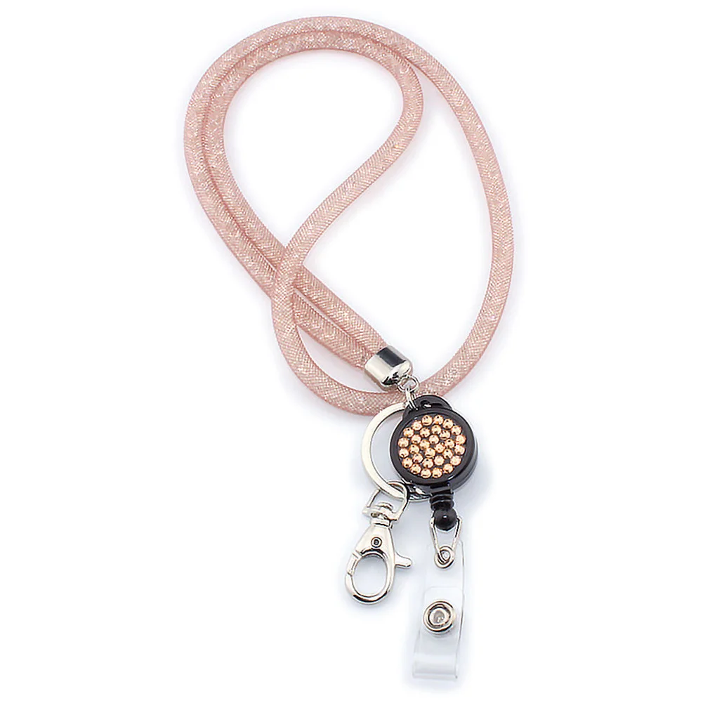 

Lightweight Necklace Strap Universal Holder For Cellphones Office Mesh Camera Keychain Mobile Phone Crystal Lanyard Hanging Rope