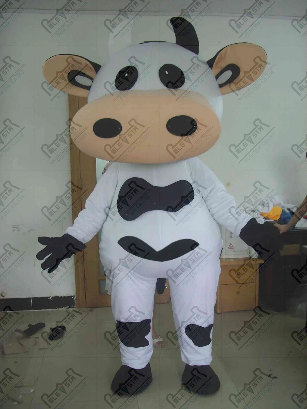 big EVA head milk cow mascot costume dairy cattle costumesin Mascot