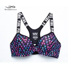 Сексуальный женский бюстгальтер с эффектом русалки для йоги, спортивный бюстгальтер с мягкими чашечками, устойчивый к тряске, бюстгальтер для бега, бюстгальтер для тренировок, спортзала, без косточек, пуш-ап, спортивный топ для фитнеса