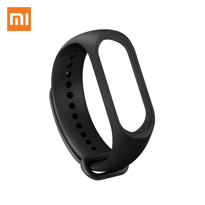 Оригинальный ремешок на запястье Xiaomi Mi Band 3 4 черный синий оранжевый винно красный
