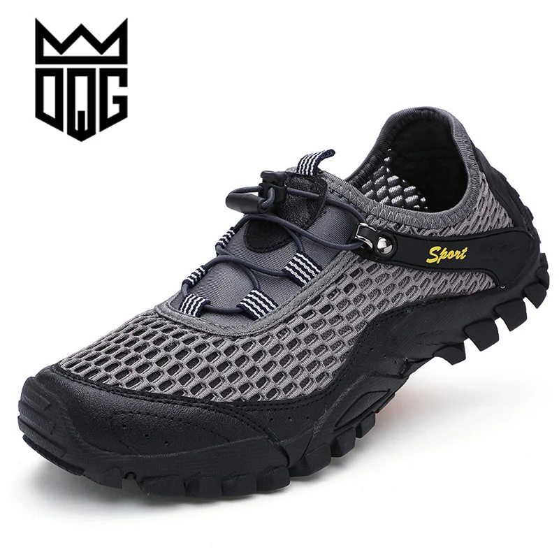 DQG New Lightweight Outdoor Hiking Shoes For Men Breathable Mesh