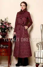 women jacket women winter coat Autumn and winter fashion long paragraph Slim was thin cashmere coat woolen coat free shipping