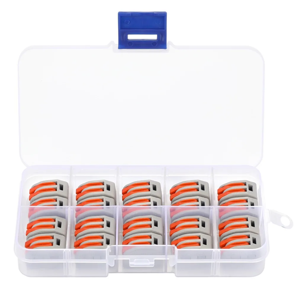 

20pcs Universal Compact Fast Wire Wiring Connector 2 Pin Conectors mini wire connector Conductors Terminal Block 32A MKVSE-412-A