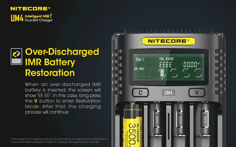 Nitecore UM4 Four-Slot USB Charger (17)
