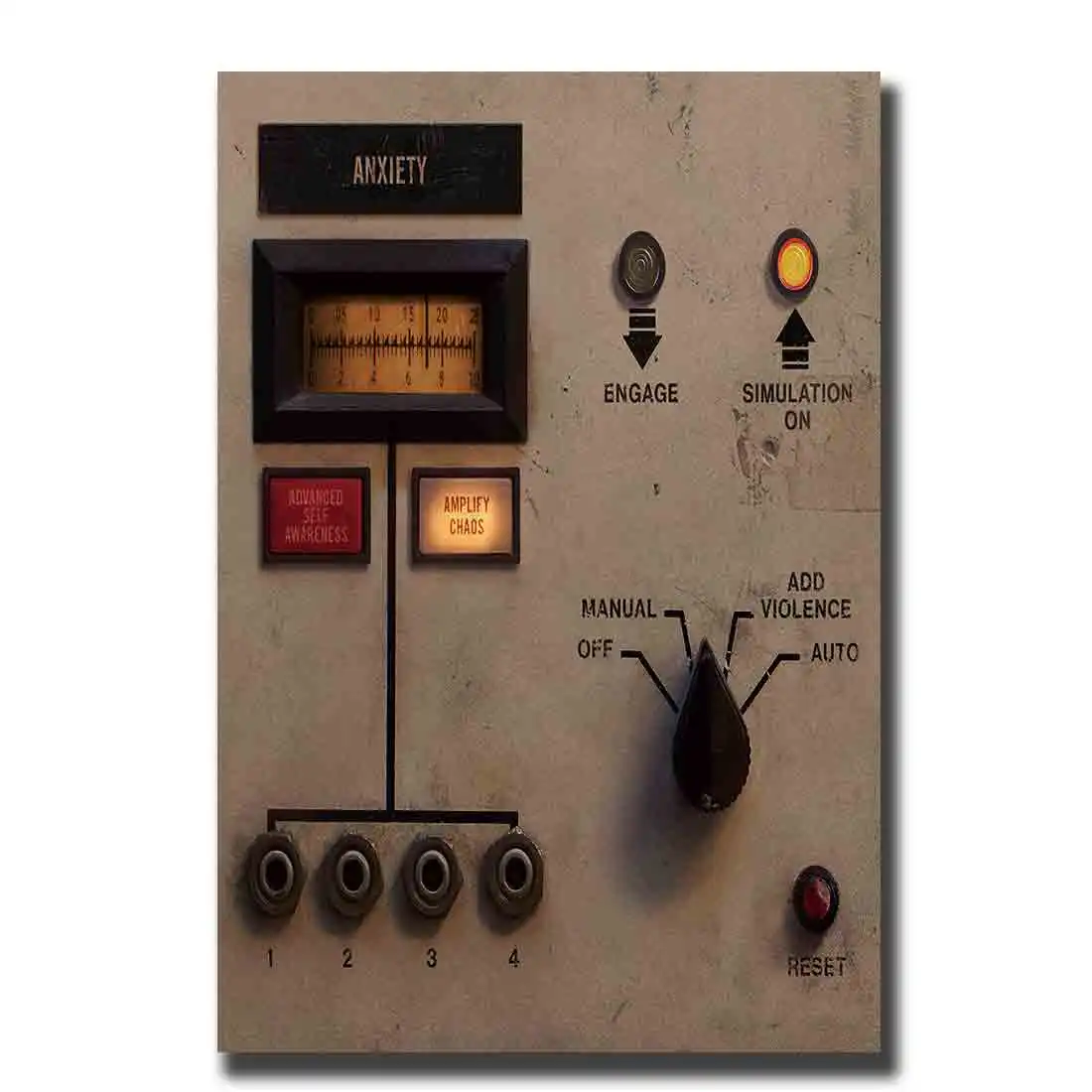 

Art Poster Print Wall deco8x12 12x18 24x36stickers canvas nine inch nails add violence 2017 album cover living room decoration