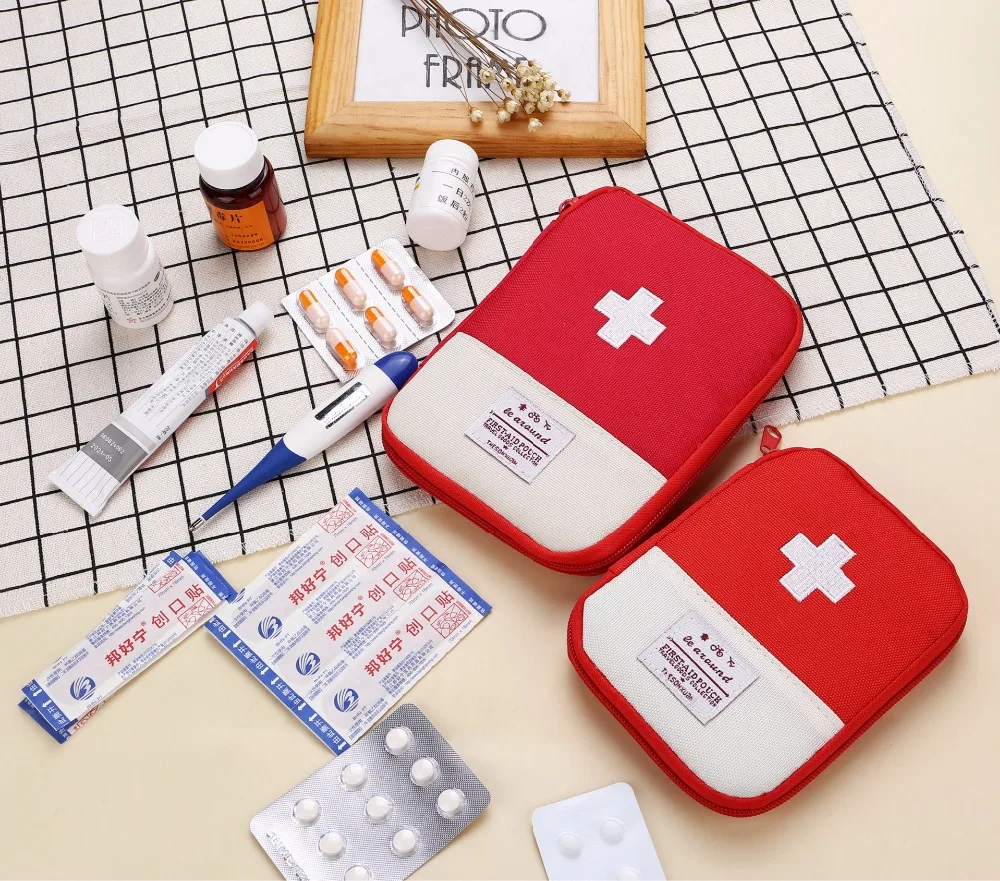 Portable Mini Empty outdoor camping first aid kit Emergency Medicine