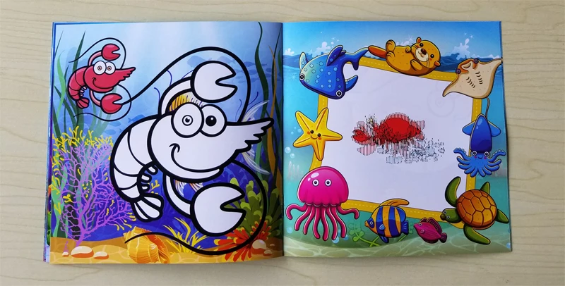 22 Pages Ocean Style Secret Garden Painting Drawing Kill Time Book Will Moving DIY Children's Puzzle Magic Coloring Book 22 Pages Ocean Style Secret Garden Painting Drawing Kill Time Book Will Moving DIY Children's Puzzle Magic Coloring Book
