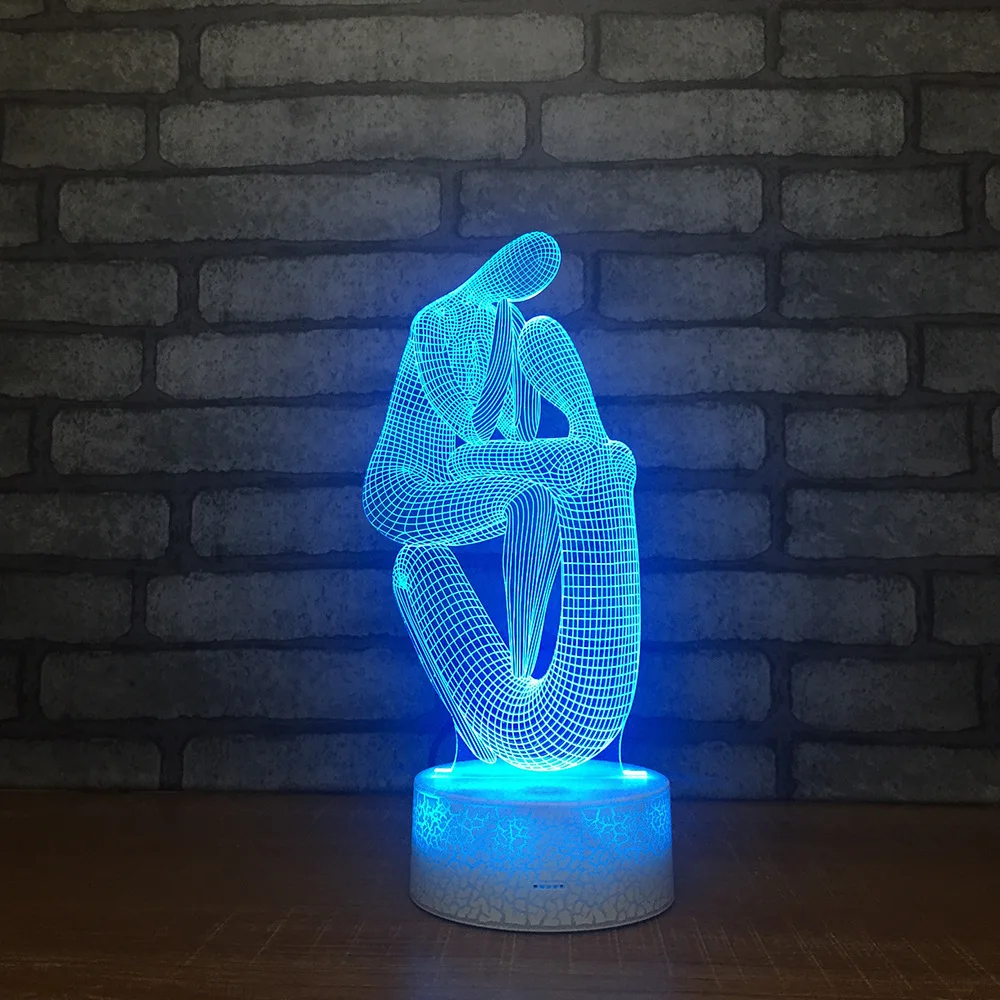 

Wholesale New Strange Diy Custom Touch 3d Night Light Usb Plug Creative Gifts Led Lights Kids Room Led Kids Lights Lamps