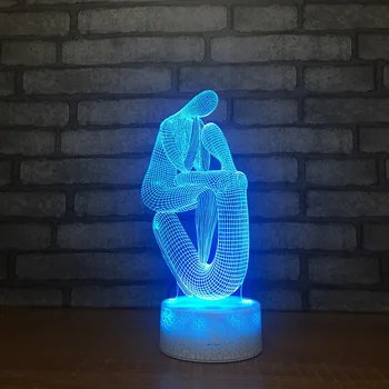 

Wholesale New Strange Diy Custom Touch 3d Night Light Usb Plug Creative Gifts Led Lights Kids Room Led Kids Lights Lamps
