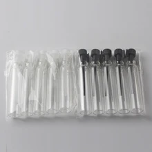 5 шт. мини стеклянный флакон для духов, 2 мл стеклянный флакон, флакон для парфюма, бутылочка для парфюма тестер с высотой падения 5,2 см диаметр 1 см