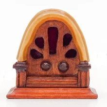 1:12 миниатюрный Винтаж античный радио кукольный домик украшения Аксессуары