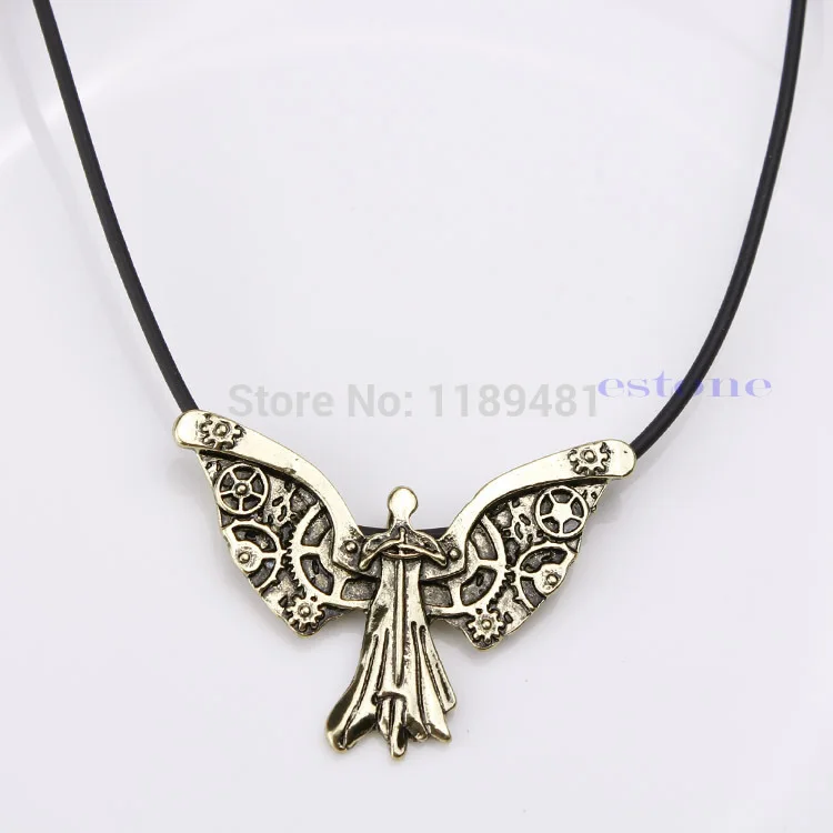 

The Mortal Instruments City of Bones Tessa's Clockwork Angel Necklace