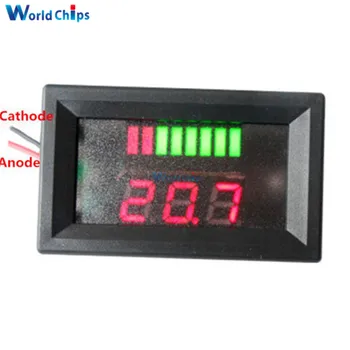 

12V ACID Red Lead Battery Capacity Indicator Charge Level Lead-acid LED Tester Voltmeter For Arduino
