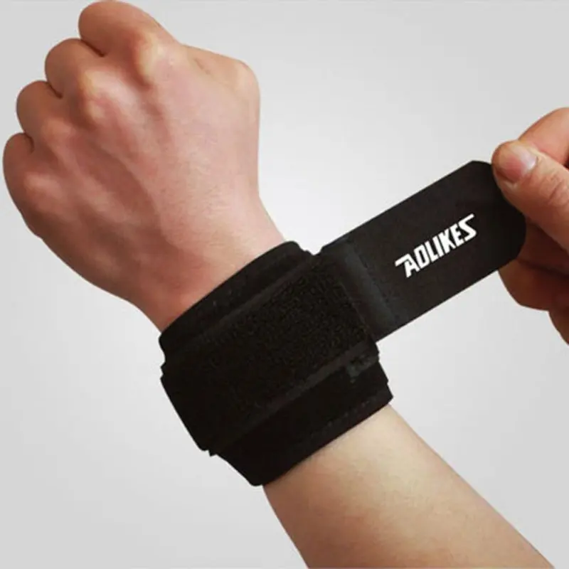 

Adjustable Soft Wristbands Wrist Support Bracers for Gym Sport Basketball Carpal Protector Breathable Wrap Band Safety Strap