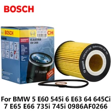 Bosch Car Oil Filters For BMW 5 E60 545i 6 E63 64 645Ci 7 E65 E66 735i 745i 0986AF0266