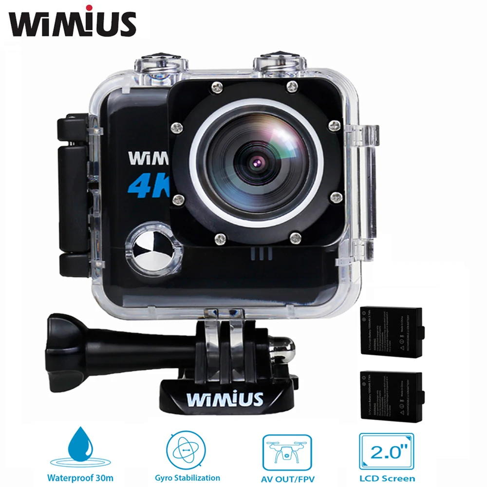 Wimius 4k Action Camera Wifi Wireless Professional Mini Video Sport