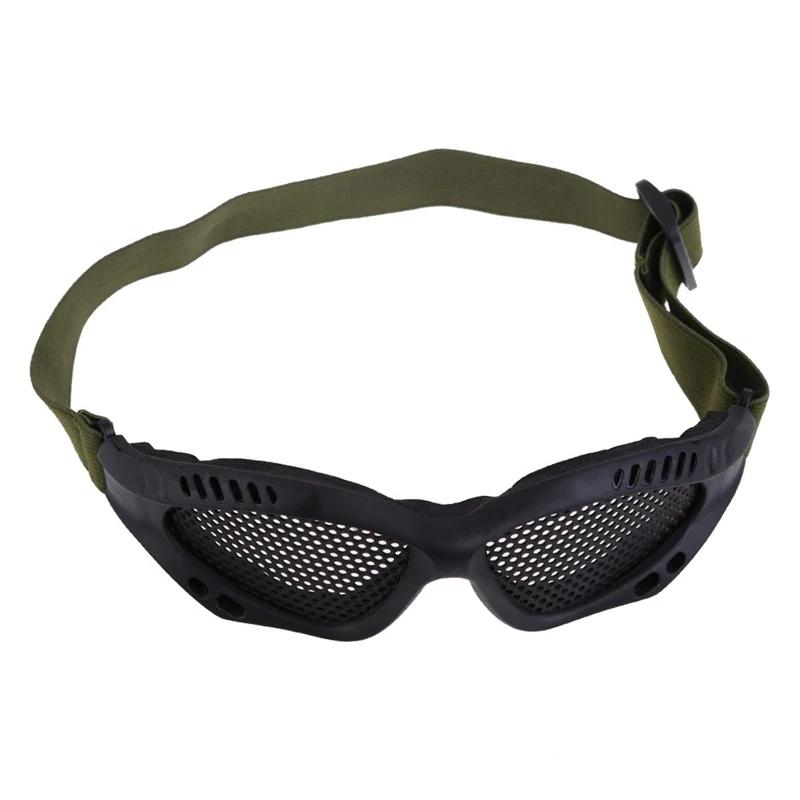 Tactical Airsoft Steel Mesh Glasses Eyes Protective Goggles Camping CS