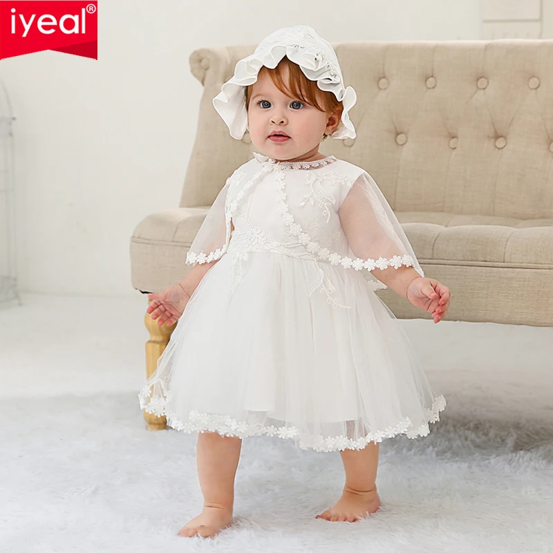 IYEAL-vestidos de bautizo para bebé, ropa bautismo para niña pequeña, vestidos de verano para bebé, boda, 3 uds. - AliExpress Madre y niños