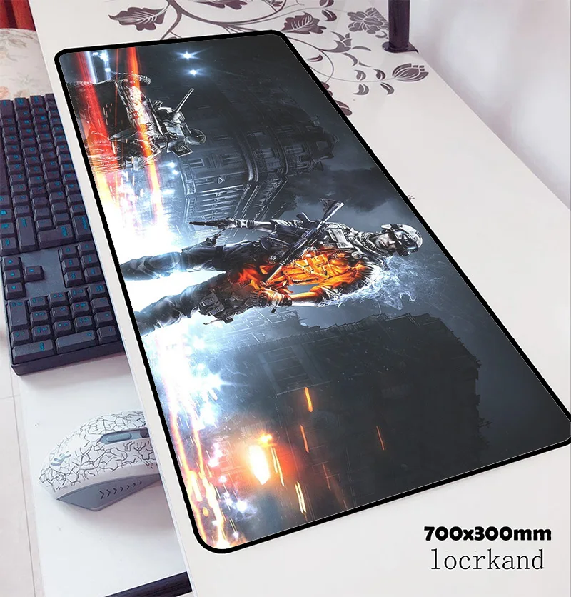 Коврик для мыши battlefield 700x300x3 мм компьютерный коврик геймпад геймеров ПК аниме