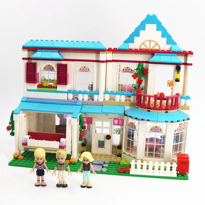 

Diy Friends The Stephanie's House Building Blocks Bricks Toys for Children Compatible with Legoingly 41314 for Christmas Gifts