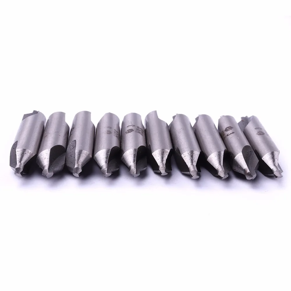 10pcs 1*3mm Or 3*8mmCenter Drill HSS 2 edges Reaming Drill Center Drill Bit For Hole Machining Reduces Error