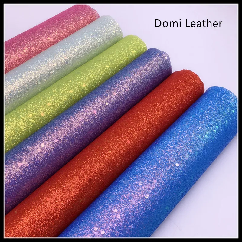 (DM6132) Neon Fine Glitter Fabric With Stars For Hairbows DIY Material | Дом и сад