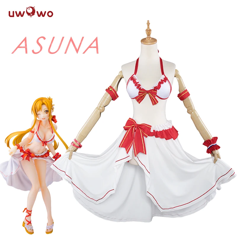 

UWOWO Sword Art Online Anime Cosplay Yuuki Asuna Costume Sword Art Online Cosplay Women Yuuki Asuna Swimsuit Costume SAO