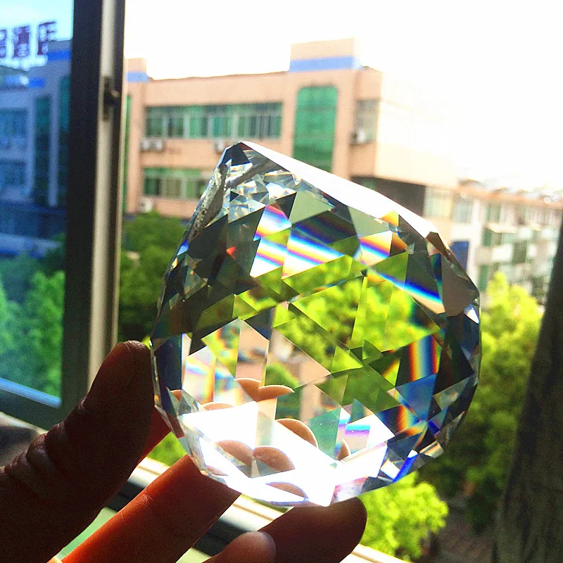 60 мм кристалл граненый мяч, хрустальная люстра мяч части для свадебных и фэншуй продуктов, X-MAS украшения