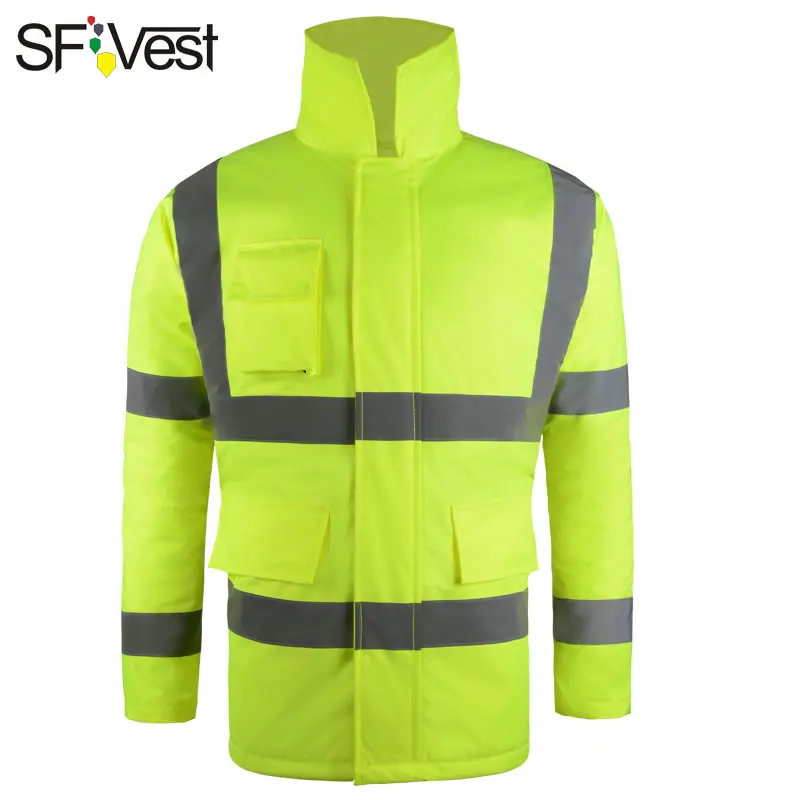 Водонепроницаемая Светоотражающая куртка Hi Vis зимняя парка с отражающими