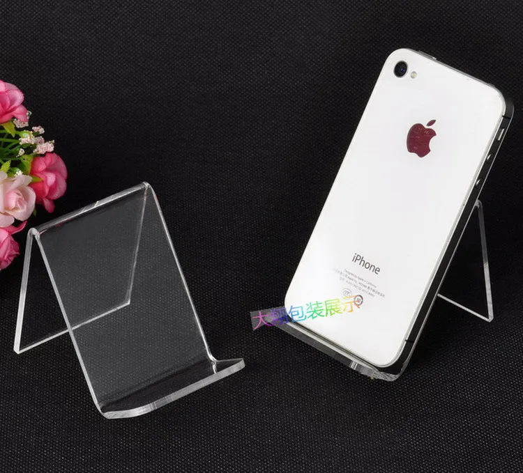 

10pcs/lot Clear-view Mobile stand /wallet stand/camera display stand Holder Rack high-grade acrylic