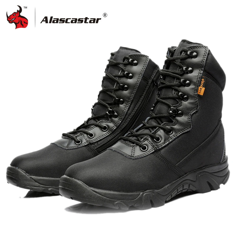 

Motorcycle Boots Motocross Riding Boots Non-slip Military Boots Quality Special Force Tactical Desert Combat Army Work Boots