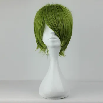 

Tokyo Anime Kuroko No Basketball cosplay wig Midorima Shintaro Green Hair Comic role play hair free shipping