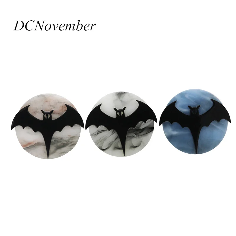 

Halloween Bat Brooches Women Men Acrylic Acrylic All Saints' Day pumpink Brooches Handmade Brooch Pin