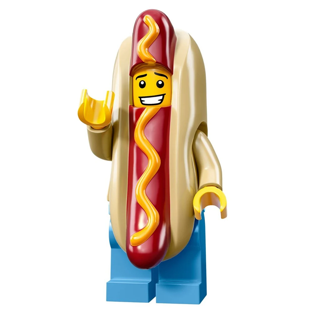 

Single Sale SERIES 13 Hot Dog Man 71008 SUPER HEROES Avengers minifig Model Building Blocks Kids Toys