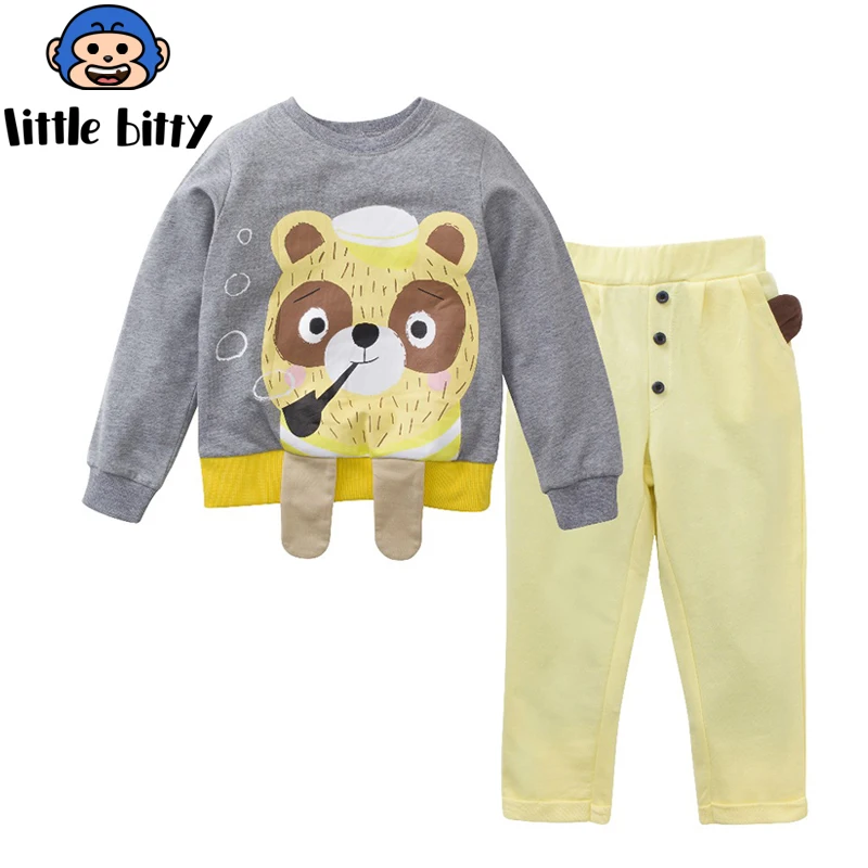 

Boys Sets 100% Cotton Long Sleeve Tops +Pants 2017 Spring Autumn Children Clothing Sets Boys Clothes Kids Outfits Rated