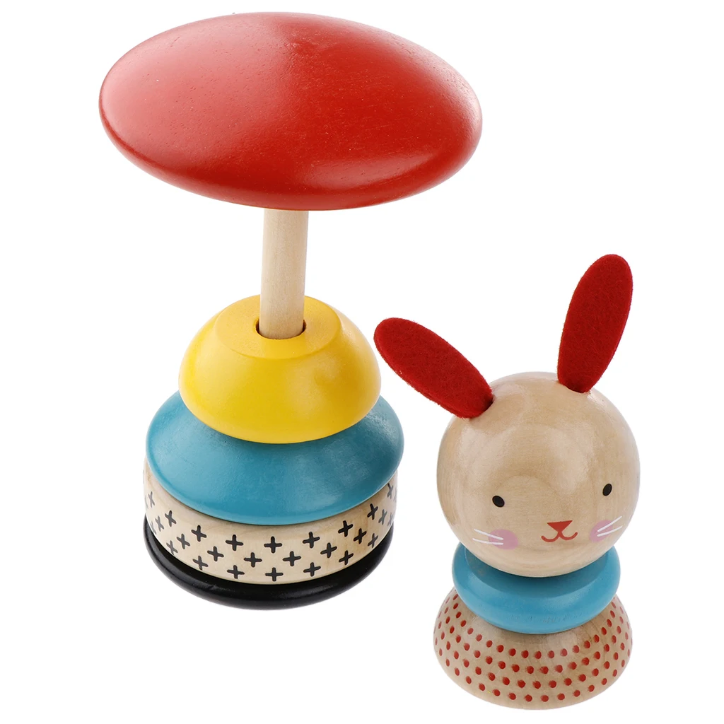 Stacking Rings Toys - Roly-poly Stacking Toy Educational Game for Baby Infant