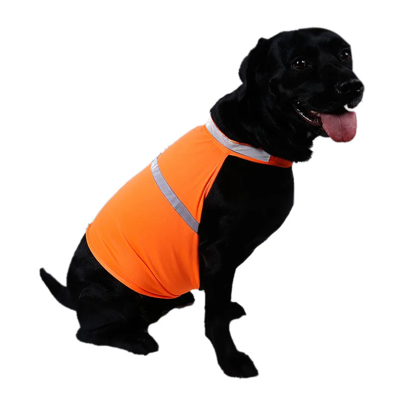 Pet светоотображающий жилет для собак люминесцентные безопасности безопасный одежда для собаки собачий костюм безопасности Световой Водонепроницаемый Pet Костюмы S/M/L - Цвет: Orange
