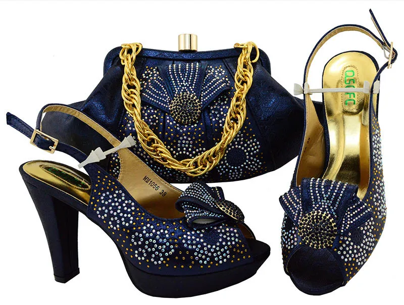 

Sales In Women Matching Shoes and Bag Set Navy blue African Matching Shoes and Bags Italian Italian Shoes with Matching Bag