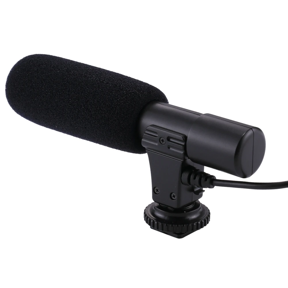 

Professional Outdoor Activity Camera Interview Microphone 3.5mm Audio Stereo Recoding Microphone For DSLR Camera