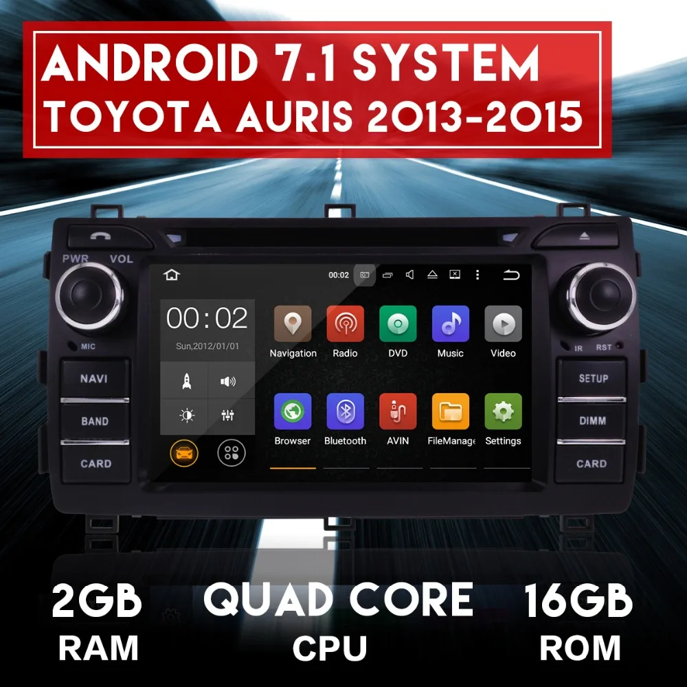 Best Android8.0 7.1 System Octa 8 Core Car DVD Player GPS Navigation For Toyota Auris 2013-2015 Headunit Multimedia Autoradio Monitor 2 Best Android8.0 7.1 System Octa 8 Core Car DVD Player GPS Navigation For Toyota Auris 2013-2015 Headunit Multimedia Autoradio Monitor 2