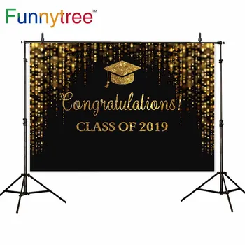 

Funnytree background photo graduation bokeh congratulations Bachelor cap backdrops photography studio photocall photophone